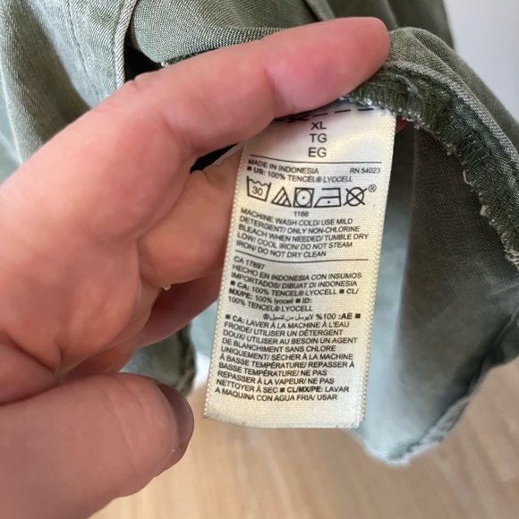 Distressed Tencel Button down - Picture 5 of 6